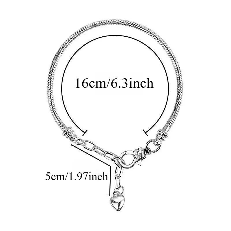 New Red Monster Flower Charm Bracelet 925 Sterling Silver Beaded DIY 2026 Trendy Fine Jewelry Adjustable Hypoallergenic