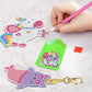 5pcs 5D Diamond Painting by Numbers Make Your Own GEM Keychains Unicorn Mermaid Arts Crafts Kids 8-12 Age Easter Basket Stuffers