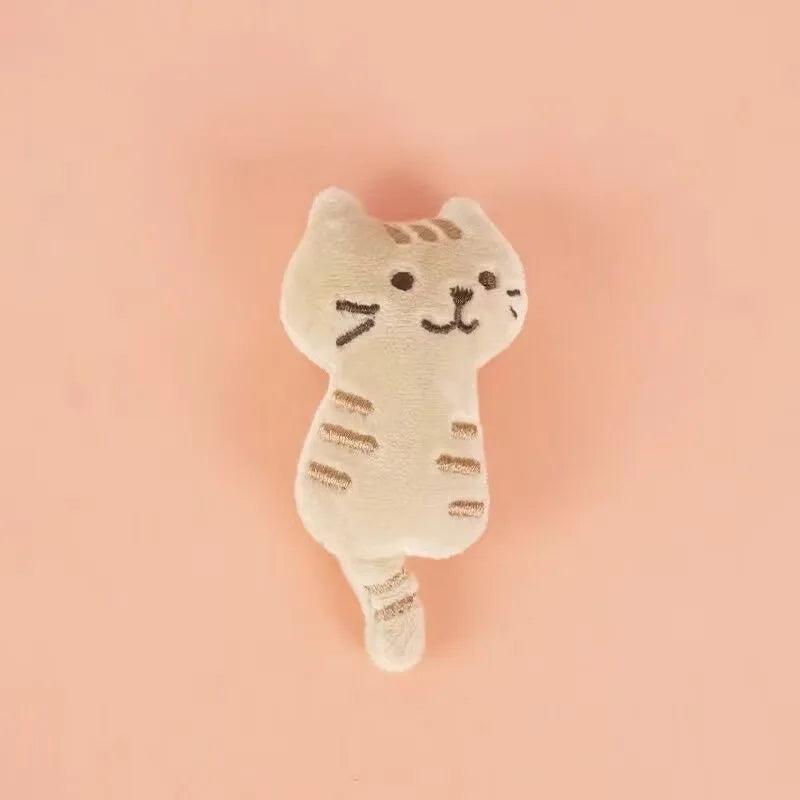 Kawaii Kitten Plush Bag Pendant Mini Cat Plush Doll Cartoon Plush Doll Bag Charms Soft Animal Stuffed Student Gifts