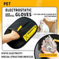 Pet Cats Hair Remover Gloves Electrostatic For Dogs Reusable Washable Grooming Glove With 2-In-1 Lint Roller Brush