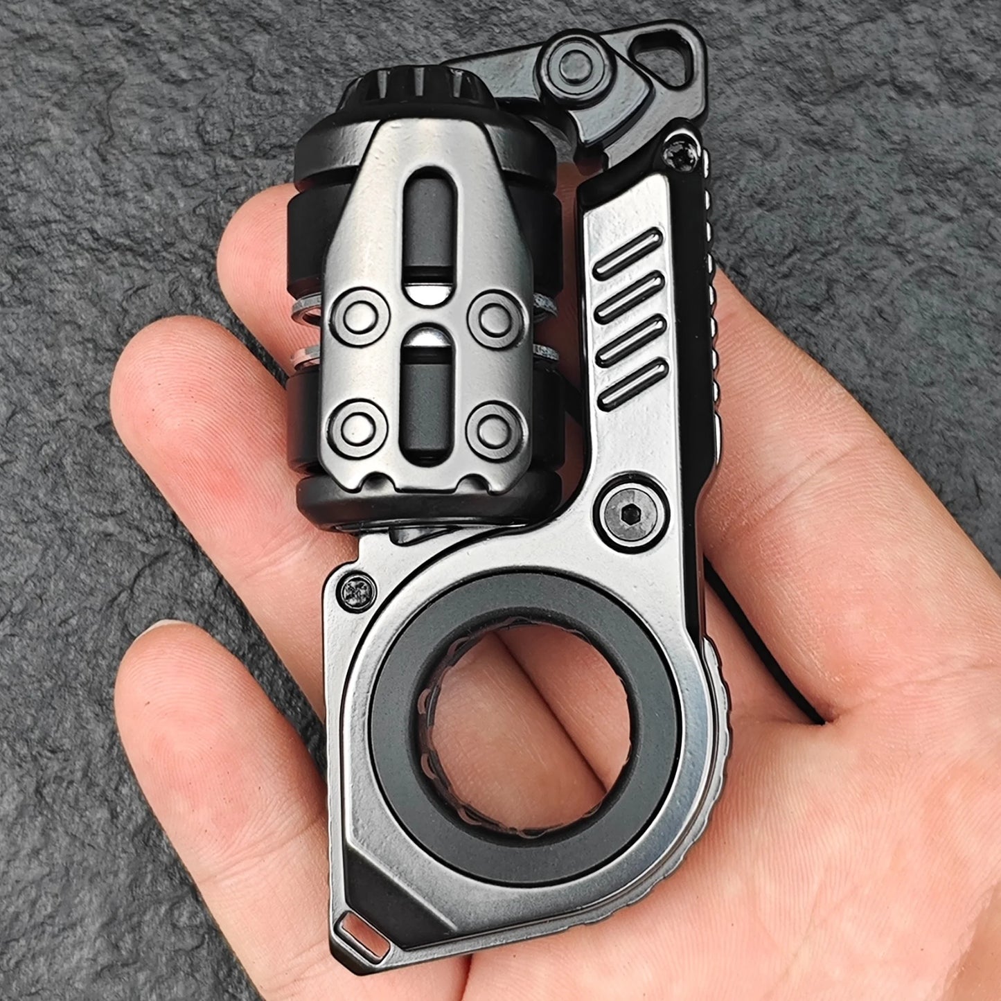 EDC Fidget Sliders Fidget Toys Tuning Fork Magnetic Push Egg Mechanical Ratchet Crisp Sound Cyber Core Multi-functional Toys