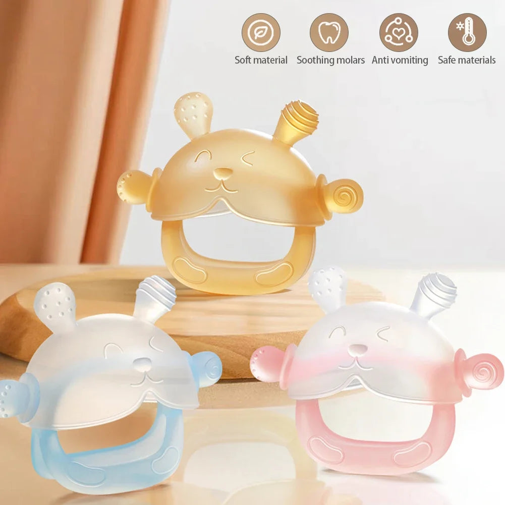 1Pcs BPA Free Silicone Baby Teether Gloves Anti-eating Hand Molar Baby Accessorie Anti Drop Wrist Hand Teether Dental Care Gums