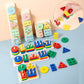Montessori Wooden Building Blocks – Educational Color & Shape Toy