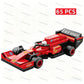 NEW DIY Four Grid Formula Racers Racing Car Pull Back Speed Vehicle Building Blocks Kit Boys Bricks Movie Model  Toy City Ideas