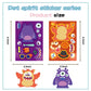 8/16/24Pcs Little Monsters Puzzle Sticker Make a Face Cartoon Toys For DIY Phone Laptop Luggage Skateboard Graffiti Decals