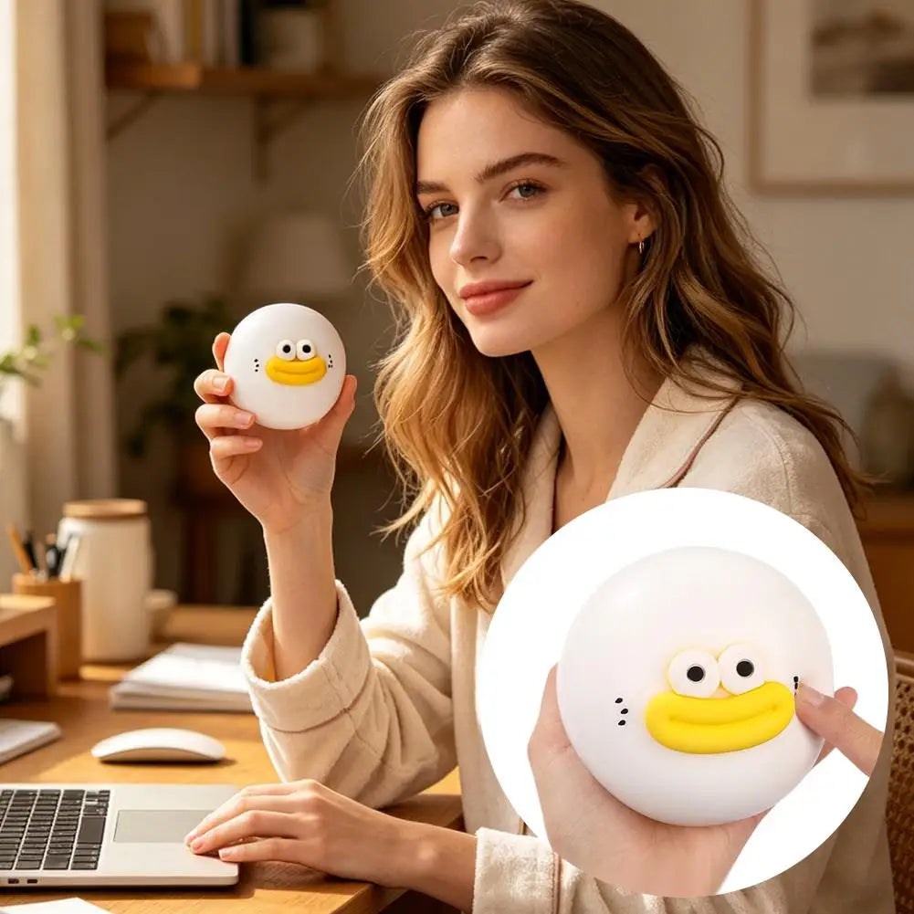 Cute Stress Reliever Cartoon Sausage Desk Mouth Steamed Bun Toy Stress Relief Dumpling Squeeze Fidget Slow Stress Ball Hand Toy