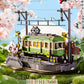 Robotime Sakura Journey Tram 3D Wooden Puzzles with LED Lights Home Decor Gift for Adults Women Girls