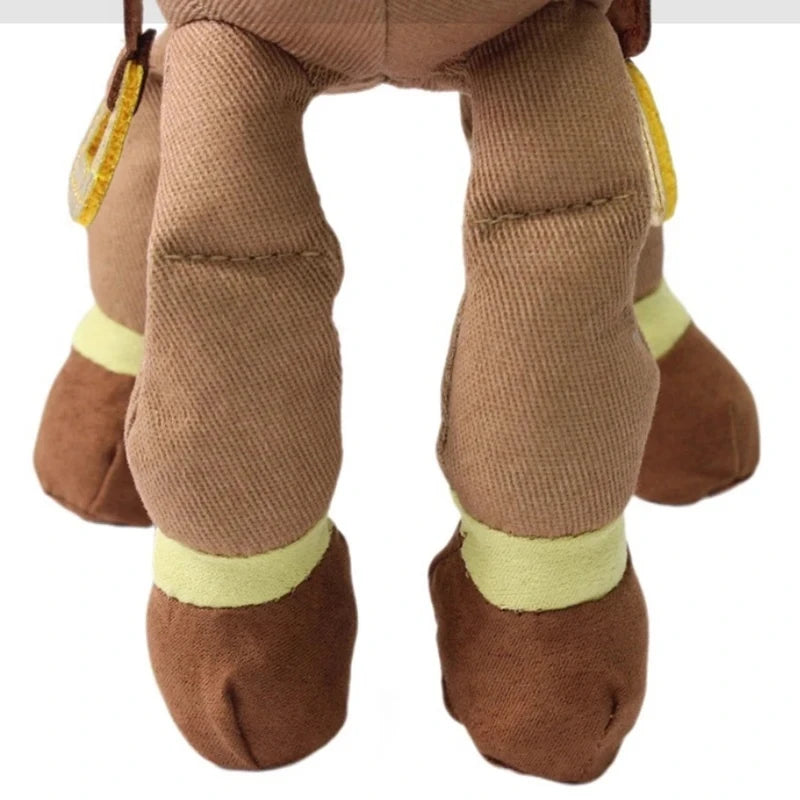 New Cartoon Horse Stuffed Plush Doll 25cm Cute Animal Soft Plush Toy Desktop Ornament Perfect Birthday Holiday Gift For Girls