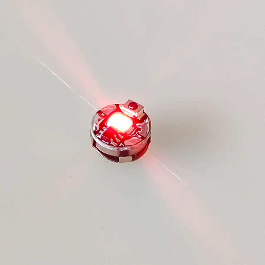 2pcs Miniature Wireless Light Model Super Bright Single Lamp with Press Button for Diy Model Making/Cars/Robots/Decor/Diorama