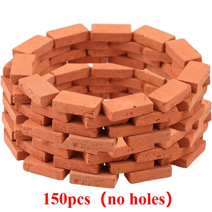50-150pcs 1:16 Real Mini Bricks Model, Miniature Figurine Landscaping Accessories, DIY Fake Bricks Toy For Fairy Garden Building