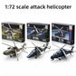 1/72 Creative Military Series AH-64/EC-665/Z-10 Helicopter Building Blocks Model Fiery Thunderbolt DIY Decor Toys For Xmas Gifts