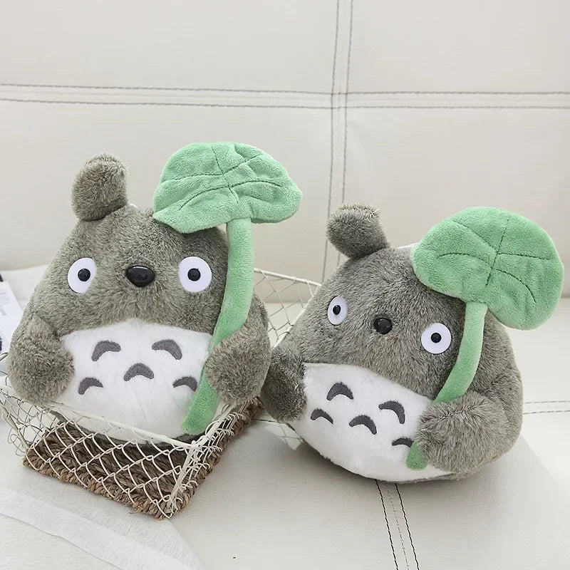 ---New Plush Doll 22cm Cartoon Cute Doll Lotus Leaf Totoro Doll Plush Toy Cat Doll Children's Christmas Gift