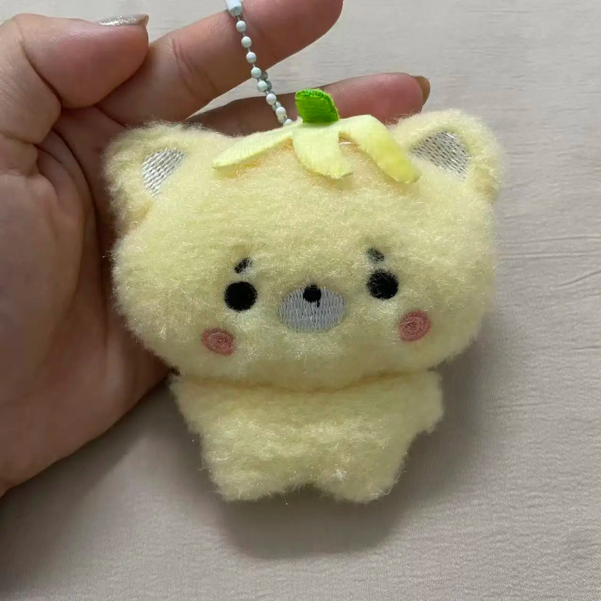 New Cute Banana Honey Melon Bear Pendant Plush Soft Cute Keychain Backpack Phone Pendant Bag Accessories Girlfriend Gift