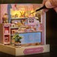 Mini Miniature Dollhouse DIY Small House Kit Making Room Toys Home Bedroom Decorations With Furniture Wooden Craft Doll Houses