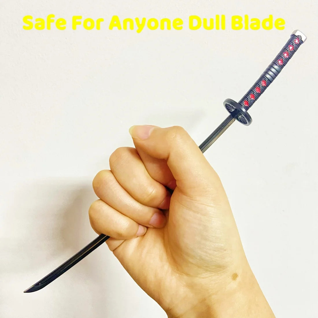 9.3inch Demon Slayer Kamado Tanjirou Metal Katana Sword Ninja Knife Original Japanese Katana Sabre Cosplay Accessories Prop Toy