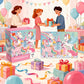 Unicorn Jigsaw Puzzle 54 Pieces, Cartoon Animal Puzzle Toy, Educational Puzzle for Kids, Cute Birthday Gift