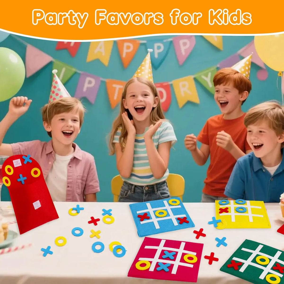 5-40PCS Tic Tac Toe Strategic Board Game for Kids, Birthday Party Favors Bulk for Kids 4-8 8-12 Goodie Treat Bag