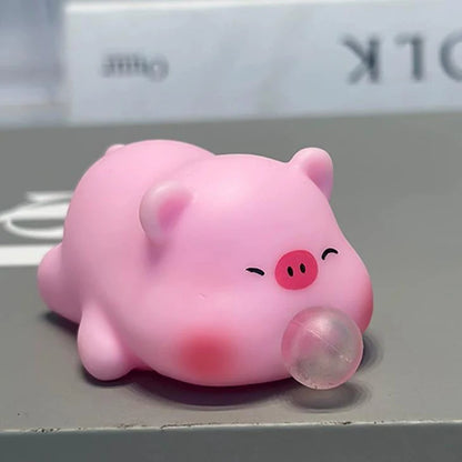 Funny Bubble Blow Squishy Toy Pop Out Squeeze Toys Cartoon Animal Panda Capybara Squishies Stress Relief Fidget Toy Party Gift