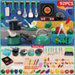 Kids Kitchen Toys Set 92/86/69/59PCS Play Kitchen Accessories Kit with Play Pots Pretend Food Cooking Toy Toddler Girls Boy Gift