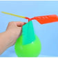 5PCS Propeller Balloon Helicopter DIY Flying Toy With Whistle Outdoor Activity Party Ornament Festival Present