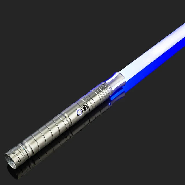 Metal Handle RGB Cosplay Double-edged Lightsaber Sword 16 Colors Change LED Switchable Sound And Light For Boys Girls Gift