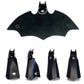 Superhero Bruce Wayne Cosplay Key Chain Leather Black Bat Pendant Keychain Metal Car Keys Keyring Unisex Halloween Accessories
