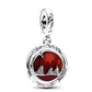New Red Monster Flower Charm Bracelet 925 Sterling Silver Beaded DIY 2026 Trendy Fine Jewelry Adjustable Hypoallergenic