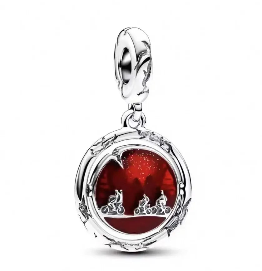 New Red Monster Flower Charm Bracelet 925 Sterling Silver Beaded DIY 2026 Trendy Fine Jewelry Adjustable Hypoallergenic