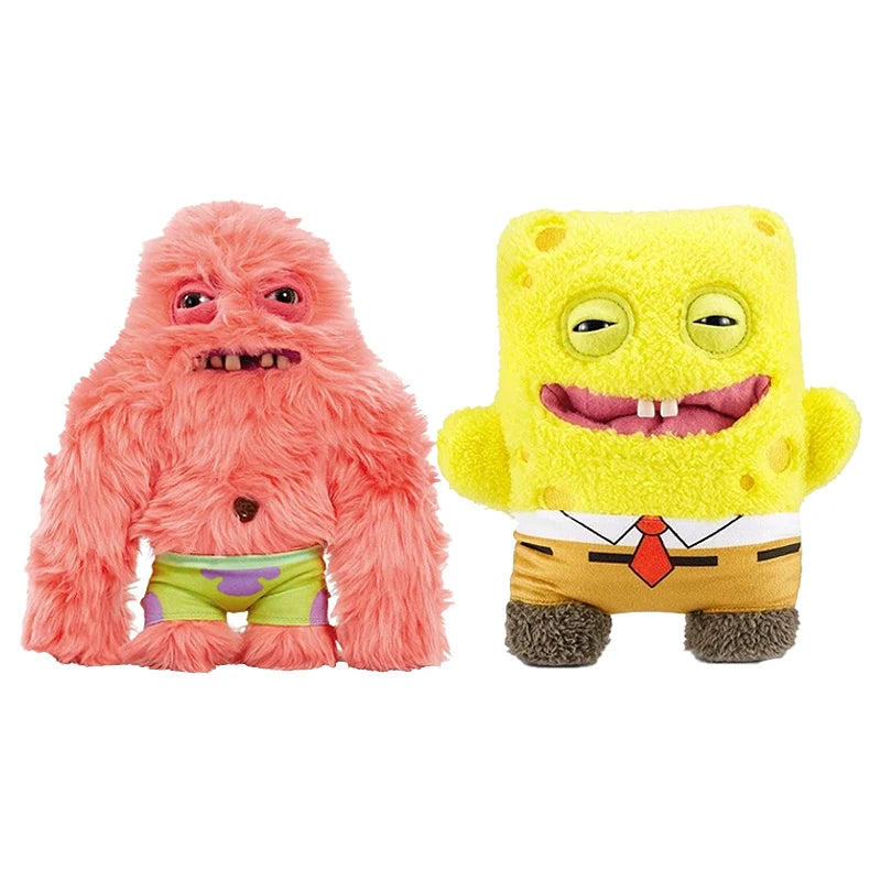 Original Fuggler Patrick Star‌ Plush Toys 22cm Ugly Monster Spongebob Squarepants Cute Tooth Monster Fill Plush Dolls Toys Gifts