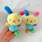 Japanese Cute Usahana 10cm Colorful Plush Toy Pendant Cartoon Doll Keychain Backpack Decoration Doll Toy Gift