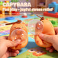 Cute Capybara Squishy Bubble Toy Keychain Decompression Pendant Bag Car Accessory Doll Small Gift for Relief Stress Squeeze Toys