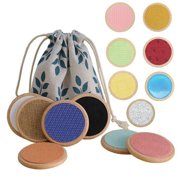 Montessori Sensory Toys Tactile Board Matching Game Tactile Classification Color Cognition Memory Training Toy For Kids Children