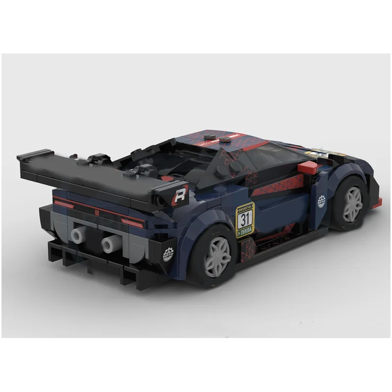 GT3 car model MOC  speed supercar creative educational children's building block gift