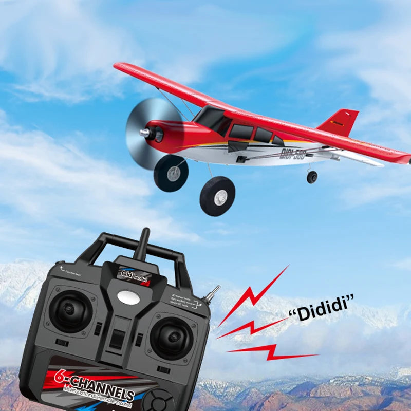 M7 Moore Off-road Aircraft Qidi560 RC Plane EPP 4CH Remote Control Brushless Airplane with LED Light Model Toys for Children
