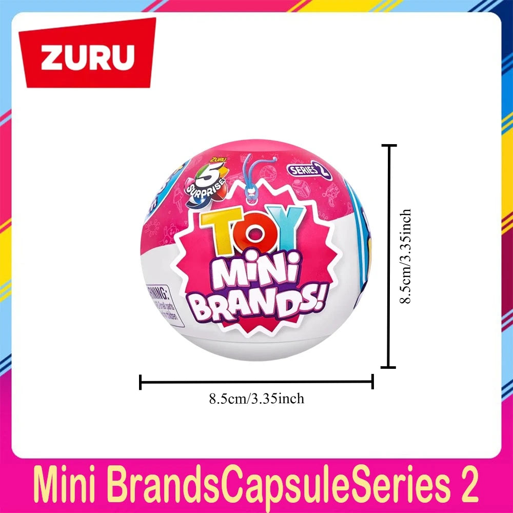 Zuru 5 Surprise Toy Mini Brands Supermarket Mini Brands Store 2 Toys Mystery Real Miniature Brands Collectibles Official Store