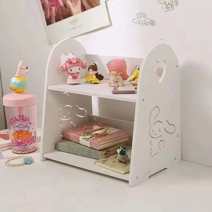 Kawaii HelloKitty cartoon peripheral home desktop storage rack, shelf, tidy desktop storage, essential household items