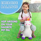 JOYFY Kids Bouncy Unicorn Horse Ride On Toys Bouncer Bouncing Animal Hopper Inflatable Hopping Toy for Birthday Christmas Gifts