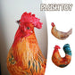 Simulation Hen Bird Goose Plush Doll Pillow Cushion Toy Creative Plush 3D Bird Plush Toy Stuffed Chicken Soft Stuffed Toy