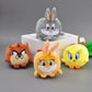 Looney Tunes Bugs Bunny 7cm Plush Keychains Pendant Tweety Bird Lola Bunny KeyRing Anime Movie Doll Key Chain Toys Gift