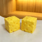 Portable Cheese Squeeze Toy Fidget Stress Relief Squishy Ball Slow Rebound for Desk Decor Decompression Toy for Kids Adults Gift