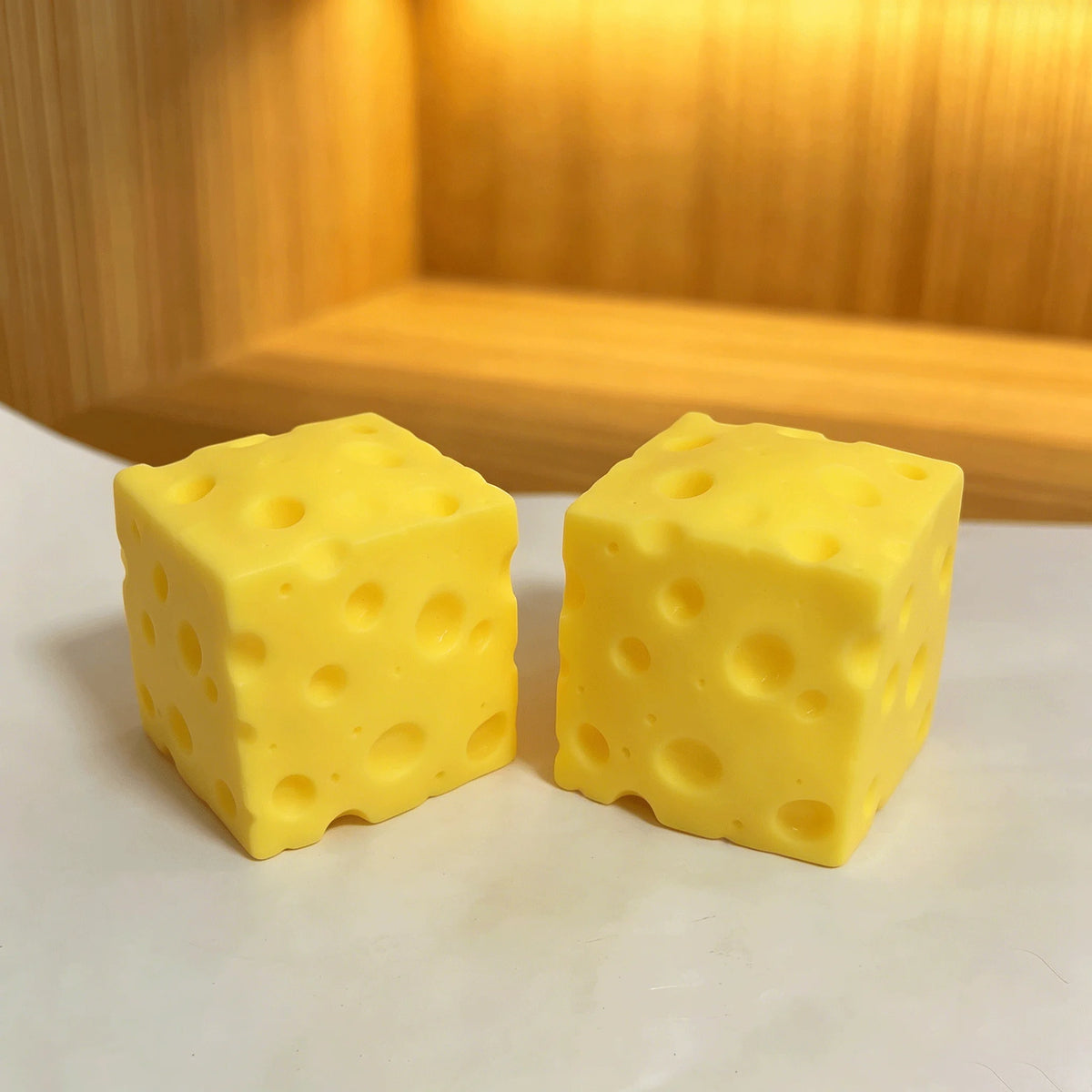 Portable Cheese Squeeze Toy Fidget Stress Relief Squishy Ball Slow Rebound for Desk Decor Decompression Toy for Kids Adults Gift