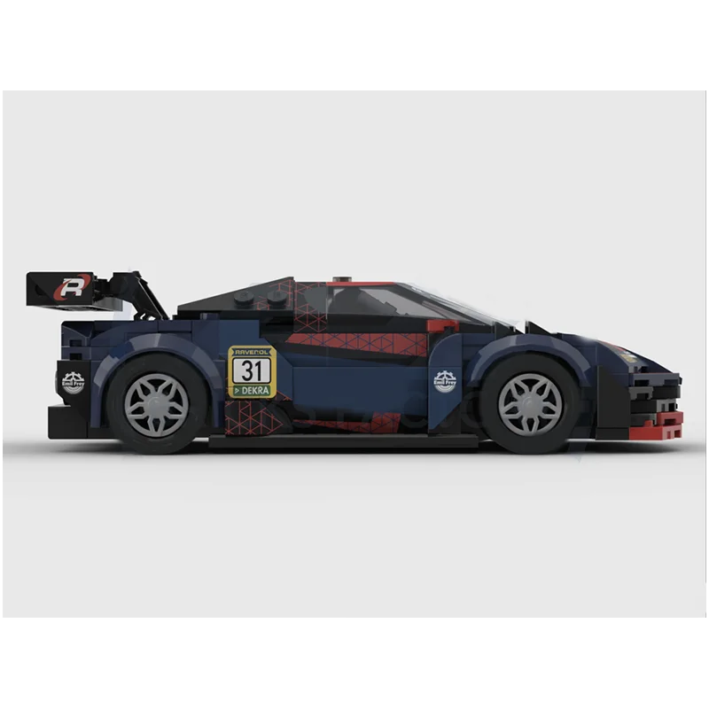 GT3 car model MOC  speed supercar creative educational children's building block gift