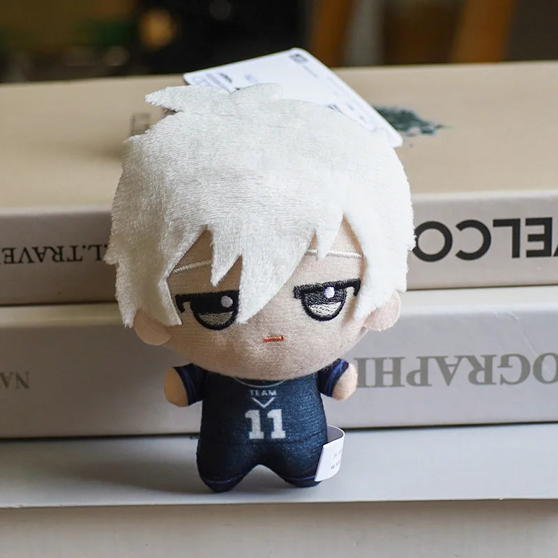 10cm Mini BLUE LOCK Plush Stuffed Doll Seishiro Nagi Isagi Yoichi Chigiri Bachira Meguru Doll Pendant Keychain Toy For Gift