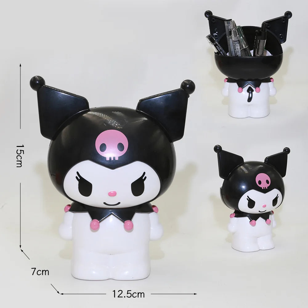 Kawaii HelloKitty Cartoon Peripheral Pen Holder, Desktop Stationery Storage Box, Exquisite Home Decoration