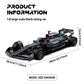 KAVOWORLD 1:8 Scale Formula Style Racing Car Building Blocks Set Steerable DIY Technical Bricks Toy for Children Birthday Gifts