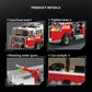 City Series American Fire Truck “Responder” Building Block Model Kit: Police Vehicle with High-Pressure Pump Toy