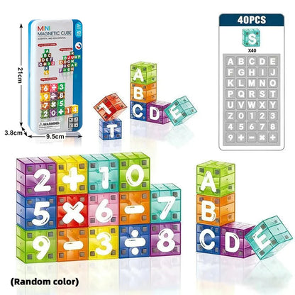 Digital and Alphabetic Block Magnetic Building Blocks Jigsaw Puzzle Early Education Children's Educational Toy Tabletop Game Bab