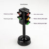 Mini Traffic Light Toy with Sound LED Road Block Puzzle for Kids Safety Education Children's Educational Game