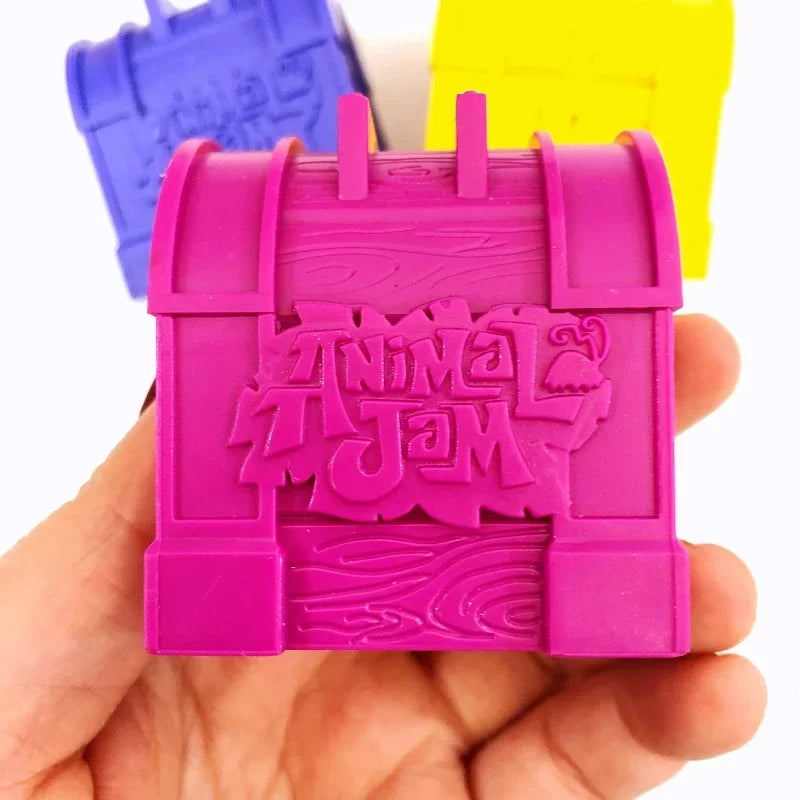 Animal Jam Adopt A Pet Treasure Chest Series Blind Box Toy Cute Animal Models Mystery Box Desktop Decorations Children's Gifts