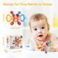 Baby Toy Manhattan Round Ball Soft Silicone Hand Grab Ball Rattle Infantil Chewable Teethers Toys For Infant 0M+ Gifts